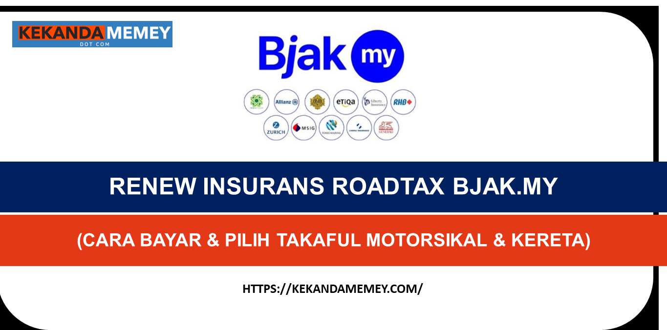 RENEW INSURANS ROADTAX BJAK.MY (CARA BAYAR & PILIH TAKAFUL MOTORSIKAL